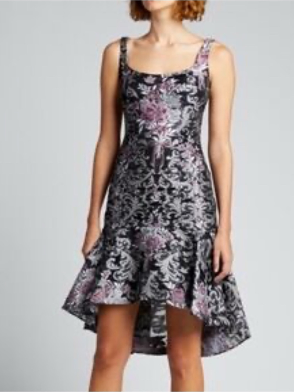 NWT Marchesa Notte floral print cocktail dress